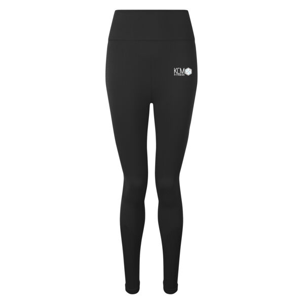 KCM Fitness Studio - Seamless '3D Fit' multi-sport sculpt solid colour leggings Thumbnail